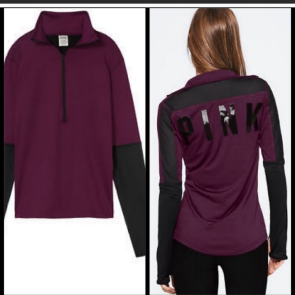 *SOLD* Victoria’s Secret PINK Ultimate Half Zip Pullover, Large
